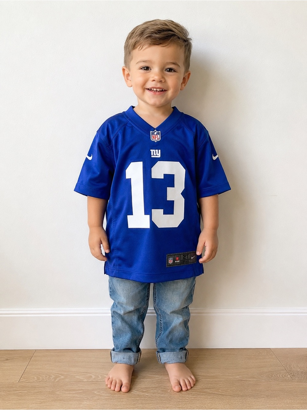 Nike NFL Kids Blue Odell Beckham JR #13 Football Jersey Size 2T